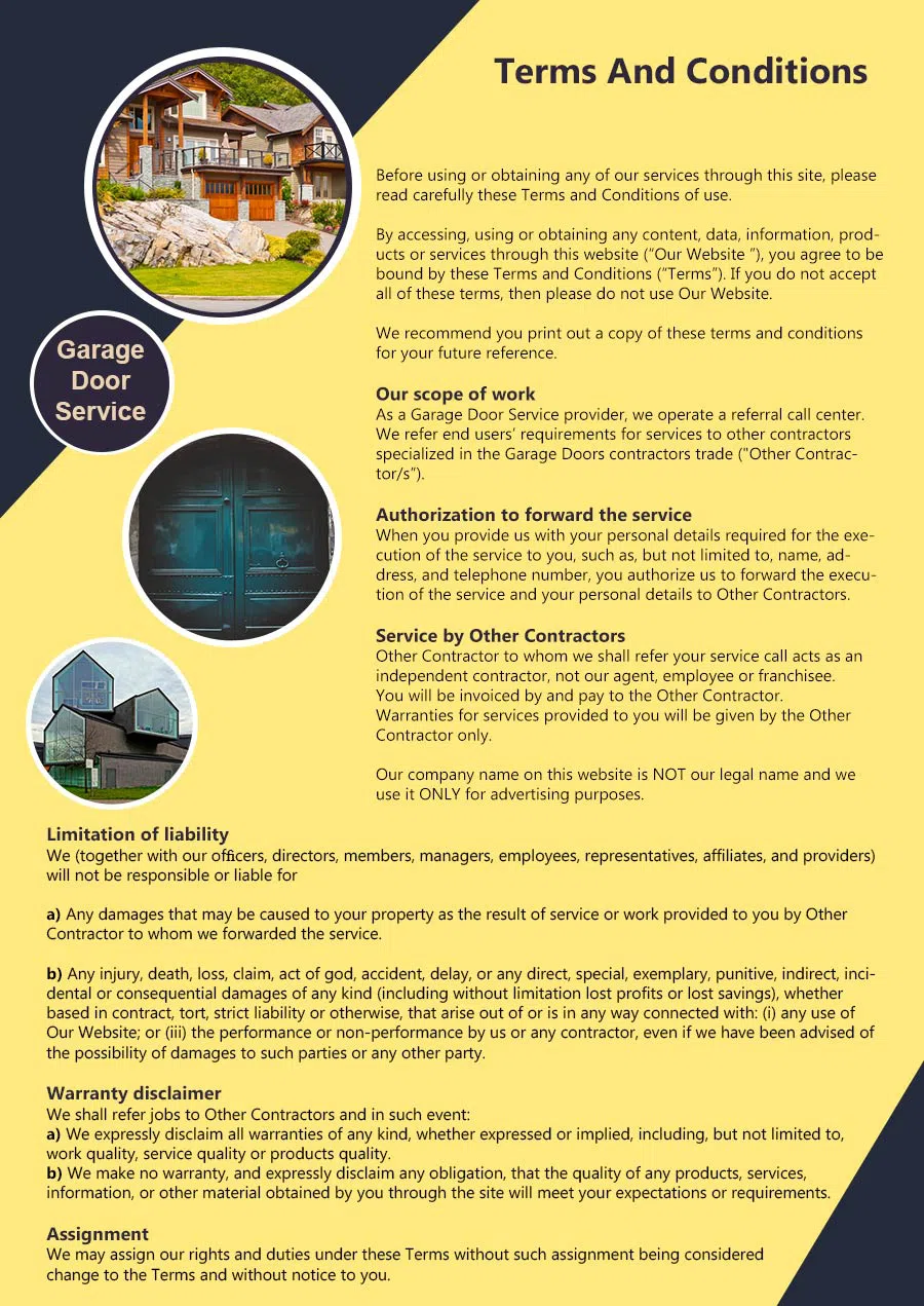 Elite Garage Door Service Frederick, MD 240-348-1802 - terms6